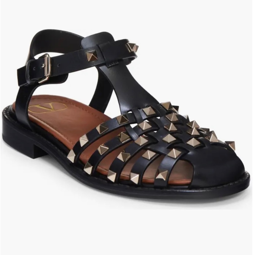 Valentino Rockstud Fisherman Sandal